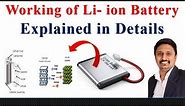 Working of Li Ion Battery | Function of Li-ion Battery