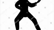 Martial Arts Silhouette Judo Karate Icon Stock Vector (Royalty Free) 1417908857 | Shutterstock