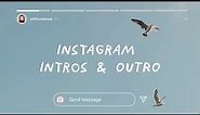 8 free Instagram-inspired intro & outro templates • jessica vu aesthetic intro | green screen 2023
