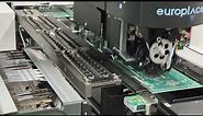Surface mount component placement - Europlacer IIneo in action