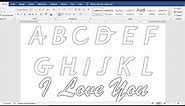 How to make Dotted Typing Design in Microsoft word