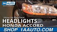 How to Replace Headlights 01-02 Honda Accord
