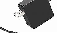 65W USB C Power Adapter, PDUSBSZ Type C Power PD Wall Fast Charger Compatible with Mac Book Pro, Dell Latitude, Lenovo, Huawei Matebook, HP Spectre, Acer Chromebook and Any Laptops or Smart Phones