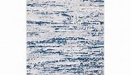 SAFAVIEH Amelia Lester Abstract Distressed Area Rug, Grey/Navy, 3' x 5'