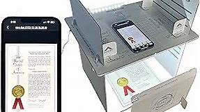 Scanner Bin Pro - Phone Scanner Stand for Photo and Document scanning (Also Used as a Document Camera, Invented & Produced in The USA)