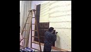 How to install leather wall panel