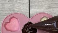 Chocolate Hearts | Mini Heart-Shaped Chocolate Bites Recipe | Tasty Foods | #shorts