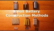 Different Construction Methods of 9 Volt Batteries