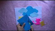 How to cut a paper cloud shape (diy, handmade)