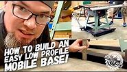 Build An Easy Low Profile Mobile Base For Your Shop Tools!