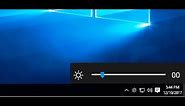 How to Add Brightness Slider in Windows Desktop PC