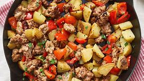 Fried Potatoes and Sausage Skillet