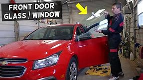 CHEVROLET CRUZE FRONT DOOR SIDE WINDOW GLASS REPLACEMENT REMOVAL