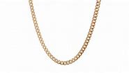 14k Yellow Gold 4.25mm Solid Miami Cuban Curb Chain Necklac