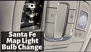 How To Change 2019 - 2020 Hyundai Santa Fe Map Light Bulbs - Remove Replace Reading Lights Bulb