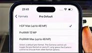 How To Activate 48mp in iPhone 15 Pro Max