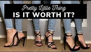 Pretty Little Thing Shoe Haul & Try On... IS IT WORTH IT?? | Petite Size 5