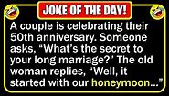 🤣 BEST JOKE OF THE DAY! - A couple was celebrating their golden wedding... | Funny Daily Jokes