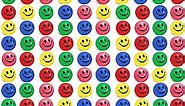 100 Pieces Smile Face Stress Balls for Kids and Adults Funny Stress Ball Foam Soft Colored Smile Ball Toys for Relief Stress Anxiety(Vivid Color)