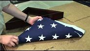 How to Fold a Flag for Putting it into a Memorial Case