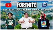 Real Life Peter Griffin Plays Fortnite with IShowSpeed