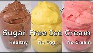 1 minute Sugar free Ice cream | 2 Ingredients HEALTHY Dessert
