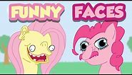 Pinkie Pie and Fluttershy - Funny Faces