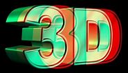 HIGH QUALITY!!! 3D VIDEO 3 (red and cyan) Blue Glasses