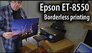 Using the Epson ET-8550 ecotank printer. Making an A3+ 13"x19" borderless photo print