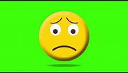 Emoji Sad face - Green Screen [FREE USE]