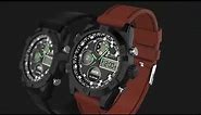 Sylvi Business Casual luxury Analog-Digital Watch for men (3022)