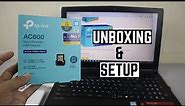 TP Link AC600 Nano Wireless USB Adapter Unboxing and First Time Setup