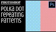 Polka Dot Patterns in Photoshop - one & two color dot patterns quickly & easily