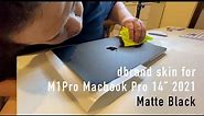 dbrand Skin Matte Black Top + Palm Rest | Macbook Pro 14" M1Pro 2021