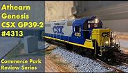 HO Scale CSX GP39-2 #4313 Athearn Genesis Locomotive Review and Switching Action!