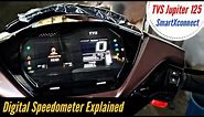 TVS Jupiter 125 SmartXconnect Digital Speedometer Features Explained | Bluetooth Connection Detail
