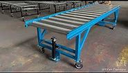 No Power Gravity Roller Conveyor Table with Adjustable Height