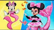 Minnie and Mickey Mouse Became Mermaids / 35 LOL OMG DIYs
