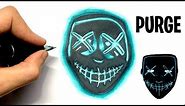 HOW TO DRAW PURGE MASK