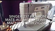 Singer Fashion Mate Model 237 ZigZag Vintage all steel sewing machine!