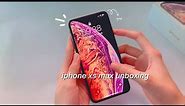 unboxing iphone xs max gold 📱 in 2021 + set up and camera test 🌱🐣 | aesthetic unboxing 🍂