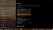 Windows 10 Settings app Scale and Layout Make everything bigger or smaller on screen