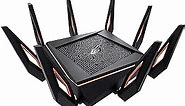 ASUS ROG Rapture WiFi 6 Wireless Gaming Router (GT-AX11000) - Tri-Band 10 Gigabit, 1.8GHz Quad-Core CPU, WTFast, 2.5G Port, AiMesh Compatible, Included Lifetime Internet Security, AURA RGB