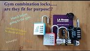 #16 Gym combination locks.....how good is yours? Should you be using these on your locker?