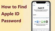 How to Find Apple ID Password? 4 Easy Ways