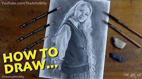 How To Draw Luna Lovegood (Evanna Lynch in the Harry Potter Movies)