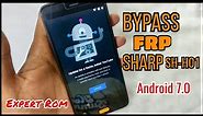 SHARP SH-H01 (infocus) FRP Bypass/Unlock Remove Google Account Without Pc Android 7.0