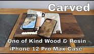 Carved iPhone 12 Pro Max Cases: Artistic Wood Cases