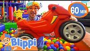 Blippi Visits an Indoor Playground - Blippi | Kids Cartoons & Nursery Rhymes | Moonbug Kids