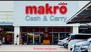 Makro is a wholesale store in Pattaya, Thailand. All products and prices